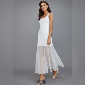 Sheer Overlay Long Dress Commense NWT SIZE XL CC2